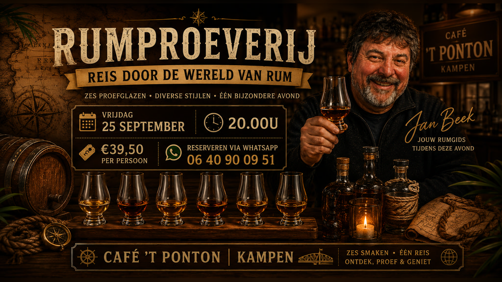 Rumproeverij met Jan Beek in Kampen