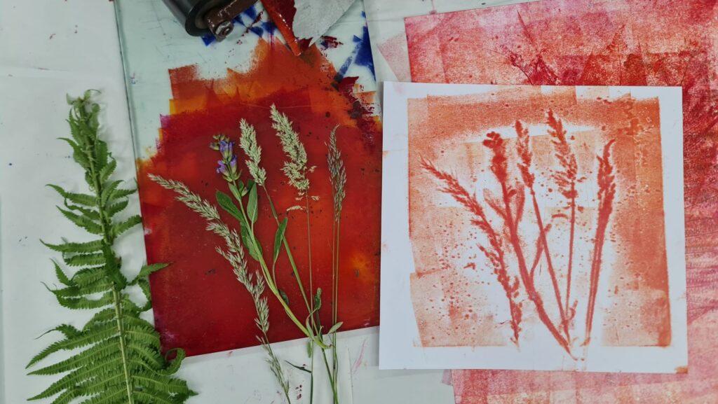 Workshop natuurdruk op stof in Kampen