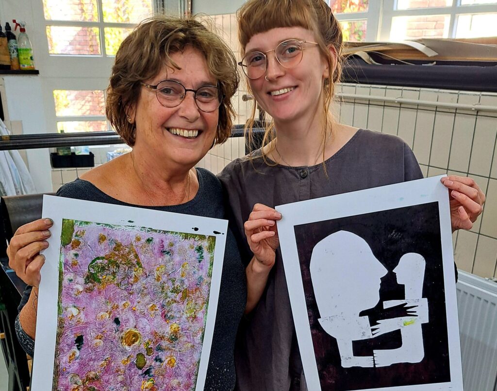 Workshop monotype portret in Kampen