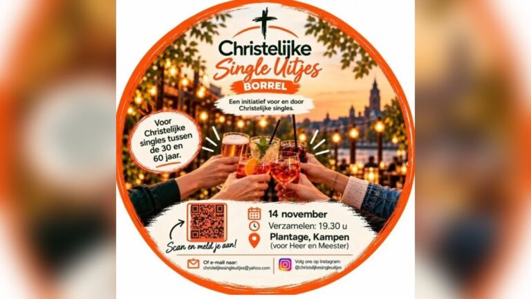 Christelijke single borrel — uitgaan in Kampen